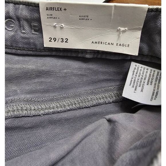 American Eagle Airflex Slim Gray Jeans NWOT - Picture 6 of 6